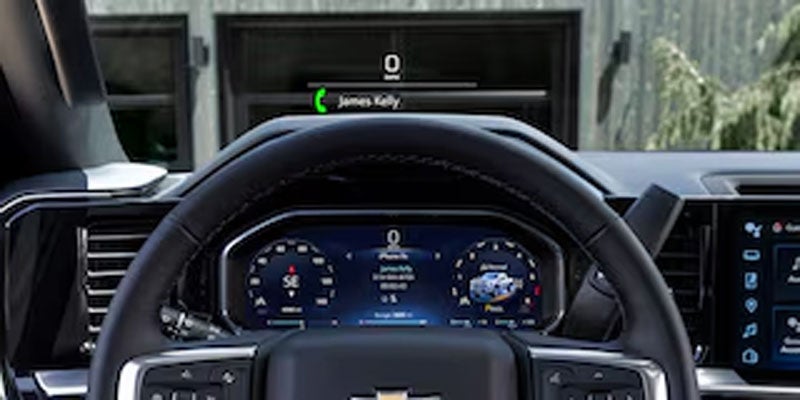 2026 Chevrolet Silverado 2500HD interior displaying the digital dashboard